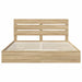 Pat cu storage Stejar Sonoma 180 x 200 cm Lemn compozit - WALTI WALTI