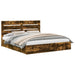 Pat cu storage Stejar fumuriu 180 x 200 cm Lemn compozit - WALTI WALTI