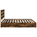 Pat cu storage Stejar fumuriu 180 x 200 cm Lemn compozit - WALTI WALTI