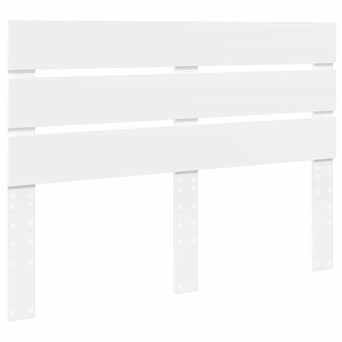Pat cu storage cu headboard Alb 150 x 200 cm Lemn compozit - WALTI WALTI