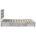 Pat cu storage Gri din beton 150 x 200 cm Lemn compozit - WALTI WALTI