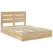 Pat cu storage Stejar Sonoma 140 x 200 cm Lemn compozit - WALTI WALTI
