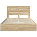Pat cu storage Stejar Sonoma 140 x 200 cm Lemn compozit - WALTI WALTI