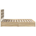 Pat cu storage Stejar Sonoma 140 x 200 cm Lemn compozit - WALTI WALTI