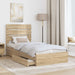 Pat cu storage Stejar Sonoma 70 x 190 cm Lemn compozit - WALTI WALTI