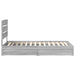 Pat cu storage cu sertar Gri Sonoma 70 x 190 cm Lemn compozit - WALTI WALTI