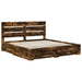 Cadru de pat Stejar fumuriu 200 x 200 cm Lemn compozit - WALTI WALTI