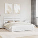 Cadru de pat cu sertar Alb 180 x 200 cm Lemn compozit - WALTI WALTI