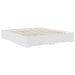 Cadru de pat cu sertar Alb 180 x 200 cm Lemn compozit - WALTI WALTI