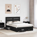 Cadru de pat cu sertar Stejar Negru 160 x 200 cm Lemn compozit - WALTI WALTI