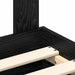 Cadru de pat cu sertar Stejar Negru 135 x 190 cm Lemn compozit - WALTI WALTI