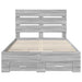 Cadru de pat cu sertar Gri Sonoma 135 x 190 cm Lemn compozit - WALTI WALTI