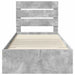Cadru de pat cu sertar Gri din beton 90 x 200 cm Lemn compozit - WALTI WALTI