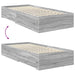 Cadru de pat cu sertar Gri Sonoma 90 x 200 cm Lemn compozit - WALTI WALTI