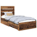 Cadru de pat cu sertar Lemn vechi 90 x 190 cm Lemn compozit - WALTI WALTI