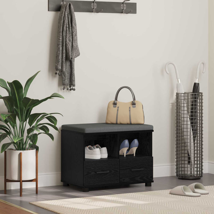 Bancă pentru hol cu pernă Stejar Negru 60 x 38 x 46 cm - WALTI WALTI