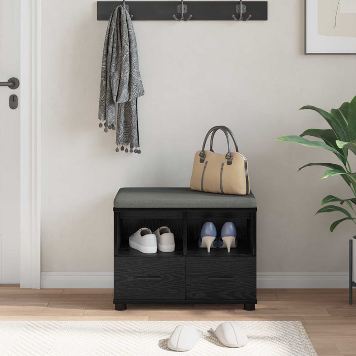 Bancă pentru hol cu pernă Stejar Negru 60 x 38 x 46 cm - WALTI WALTI