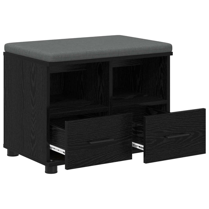 Bancă pentru hol cu pernă Stejar Negru 60 x 38 x 46 cm - WALTI WALTI