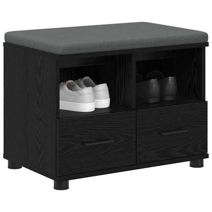 Bancă pentru hol cu pernă Stejar Negru 60 x 38 x 46 cm - WALTI WALTI