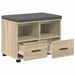 Bancă pentru hol cu pernă Stejar Sonoma 60 x 38 x 46 cm - WALTI WALTI