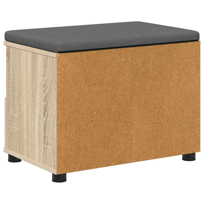 Bancă pentru hol cu pernă Stejar Sonoma 60 x 38 x 46 cm - WALTI WALTI