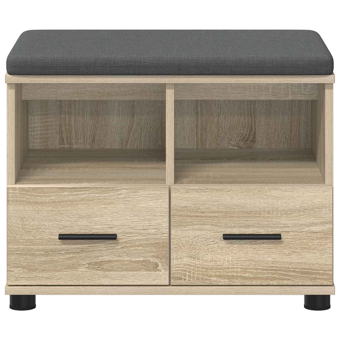 Bancă pentru hol cu pernă Stejar Sonoma 60 x 38 x 46 cm - WALTI WALTI