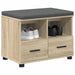 Bancă pentru hol cu pernă Stejar Sonoma 60 x 38 x 46 cm - WALTI WALTI