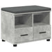 Bancă pentru hol cu pernă Gri din beton 60 x 38 x 46 cm - WALTI WALTI