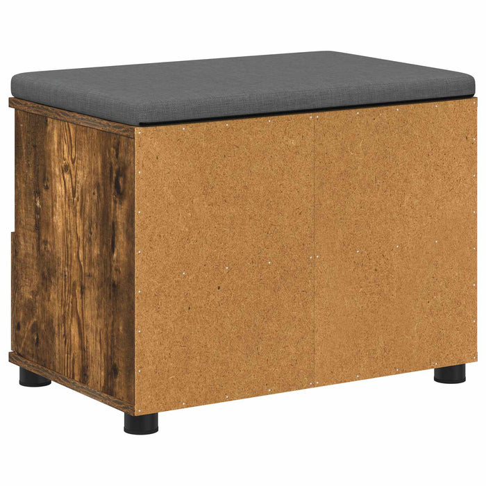 Bancă pentru hol cu pernă Stejar fumuriu 60 x 38 x 46 cm - WALTI WALTI