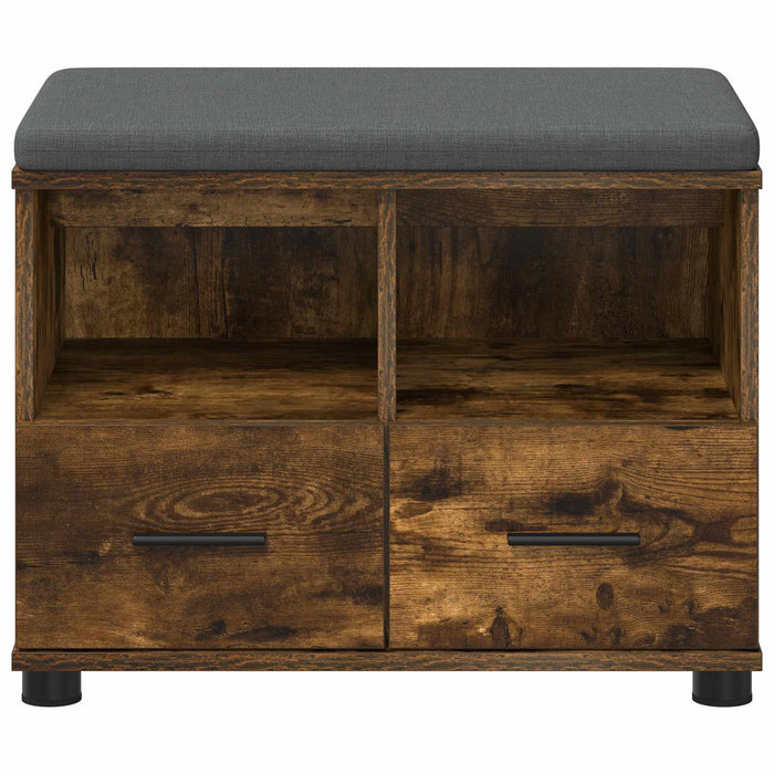 Bancă pentru hol cu pernă Stejar fumuriu 60 x 38 x 46 cm - WALTI WALTI