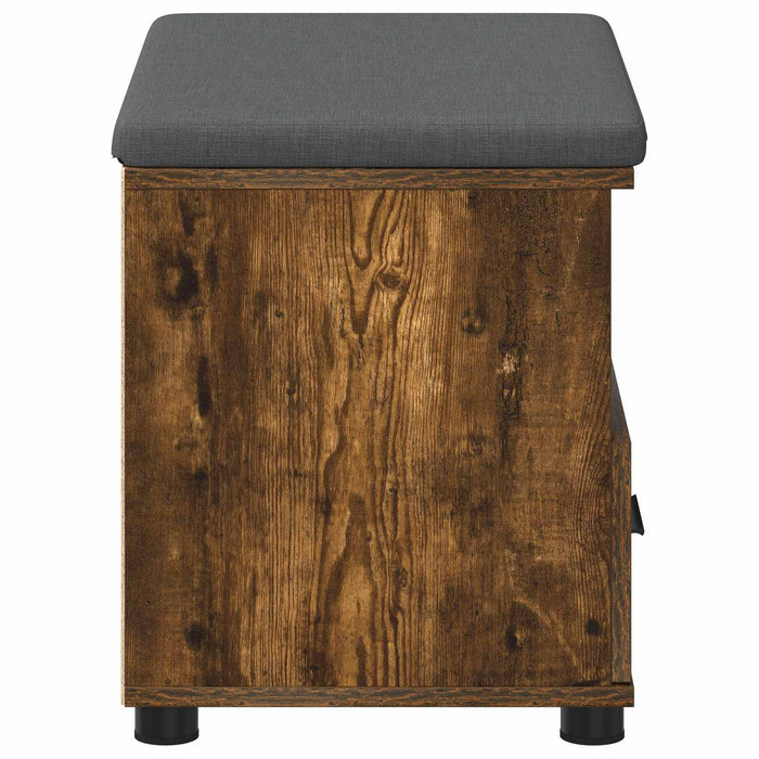 Bancă pentru hol cu pernă Stejar fumuriu 60 x 38 x 46 cm - WALTI WALTI