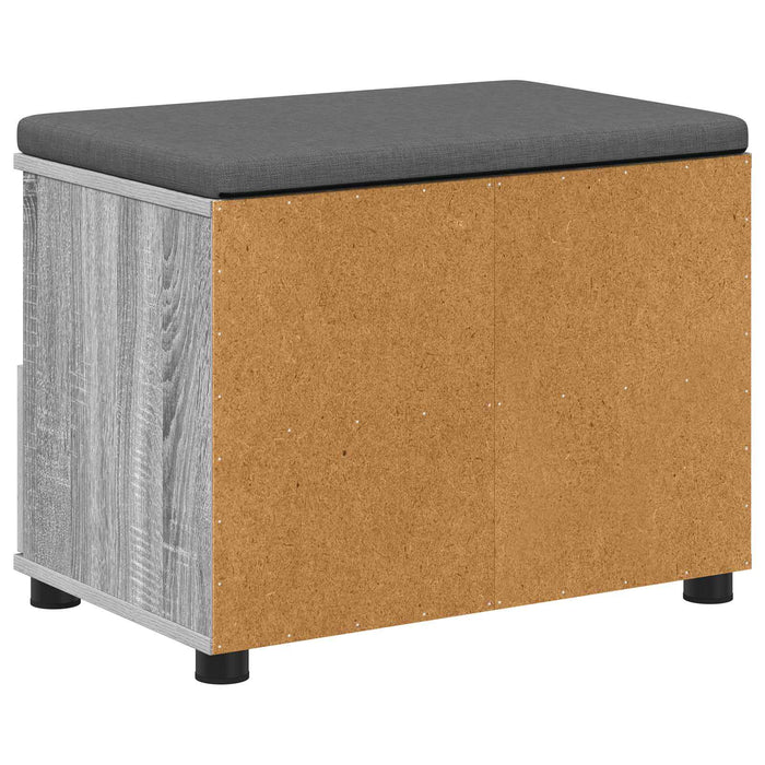 Bancă pentru hol cu pernă cu sertar Gri Sonoma 60 x 38 x 46 cm - WALTI WALTI