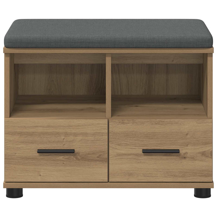Bancă pentru hol cu pernă Stejar Artizanal 60 x 38 x 46 cm - WALTI WALTI