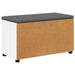 Bancă pentru hol cu pernă cu sertar Alb 80 x 38 x 46 cm - WALTI WALTI