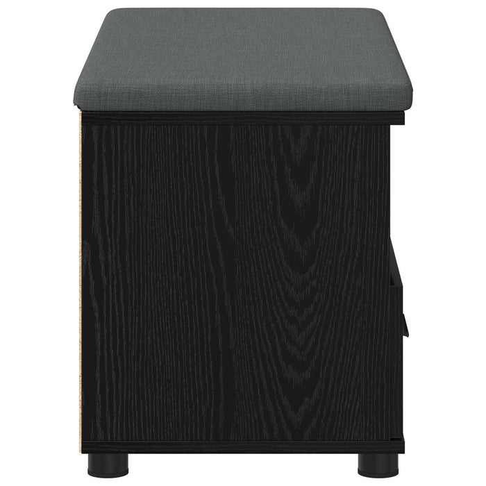 Bancă pentru hol cu pernă Stejar Negru 80 x 38 x 46 cm - WALTI WALTI