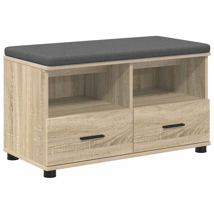Bancă pentru hol cu pernă Stejar Sonoma 80 x 38 x 46 cm - WALTI WALTI