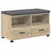 Bancă pentru hol cu pernă Stejar Sonoma 80 x 38 x 46 cm - WALTI WALTI