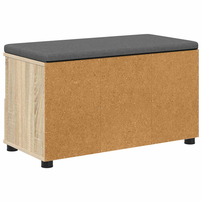 Bancă pentru hol cu pernă Stejar Sonoma 80 x 38 x 46 cm - WALTI WALTI