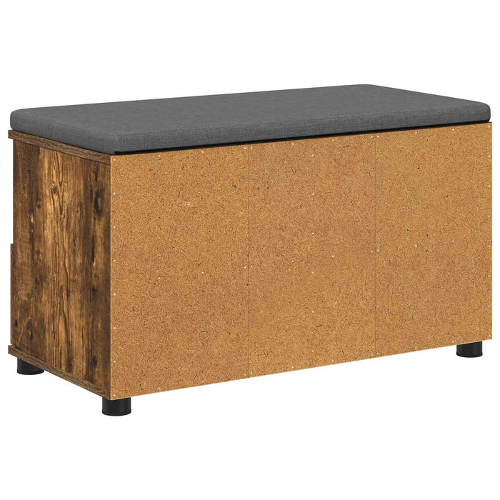 Bancă pentru hol cu pernă Stejar fumuriu 80 x 38 x 46 cm - WALTI WALTI