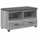Bancă pentru hol cu pernă cu sertar Gri Sonoma 80 x 38 x 46 cm - WALTI WALTI