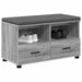 Bancă pentru hol cu pernă cu sertar Gri Sonoma 80 x 38 x 46 cm - WALTI WALTI