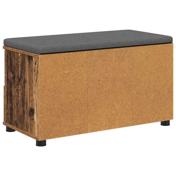 Bancă pentru hol cu pernă cu sertar Lemn vechi 80 x 38 x 46 cm - WALTI WALTI