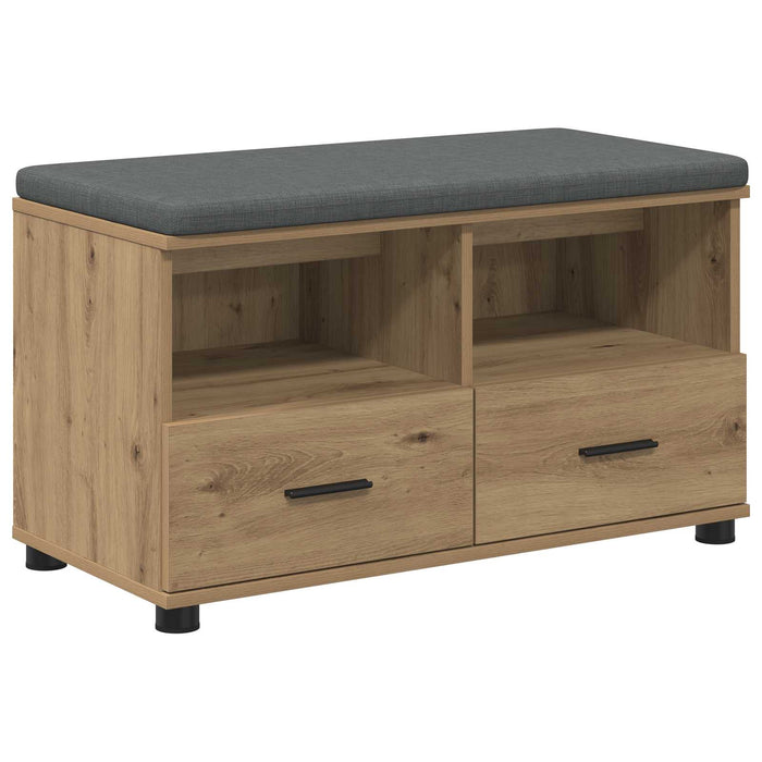 Bancă pentru hol cu pernă Stejar Artizanal 80 x 38 x 46 cm - WALTI WALTI