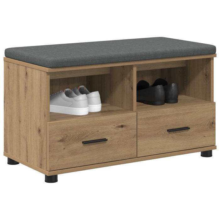 Bancă pentru hol cu pernă Stejar Artizanal 80 x 38 x 46 cm - WALTI WALTI