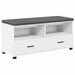 Bancă pentru hol cu pernă cu sertar Alb 100 x 38 x 46 cm - WALTI WALTI