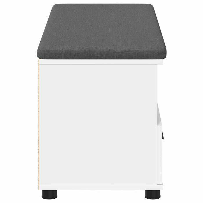 Bancă pentru hol cu pernă cu sertar Alb 100 x 38 x 46 cm - WALTI WALTI