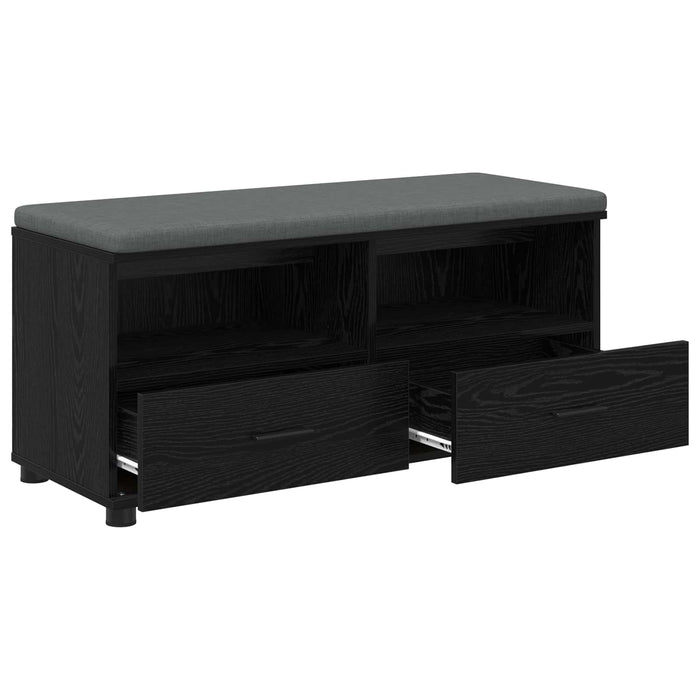 Bancă pentru hol cu pernă Stejar Negru 100 x 38 x 46 cm - WALTI WALTI