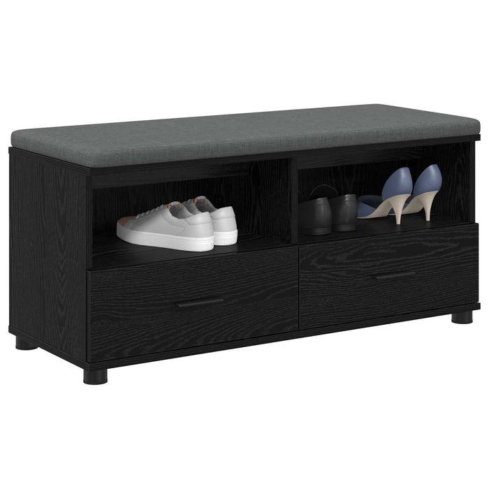 Bancă pentru hol cu pernă Stejar Negru 100 x 38 x 46 cm - WALTI WALTI