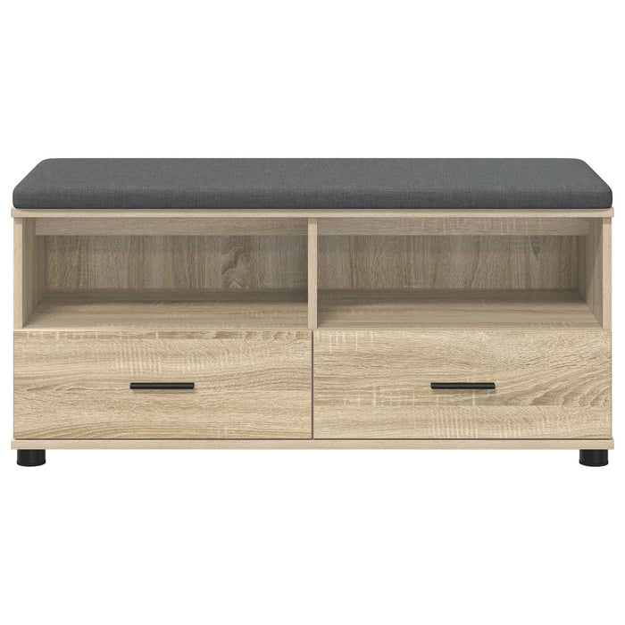 Bancă pentru hol cu pernă Stejar Sonoma 100 x 38 x 46 cm - WALTI WALTI