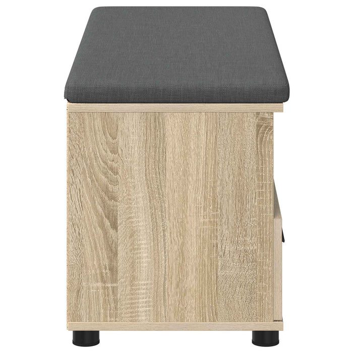 Bancă pentru hol cu pernă Stejar Sonoma 100 x 38 x 46 cm - WALTI WALTI